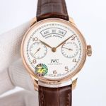 ZF Factory IWC Portugieser IW503501 44mm 52850 Movemenet White Face Rose Gold Case Men Watch
